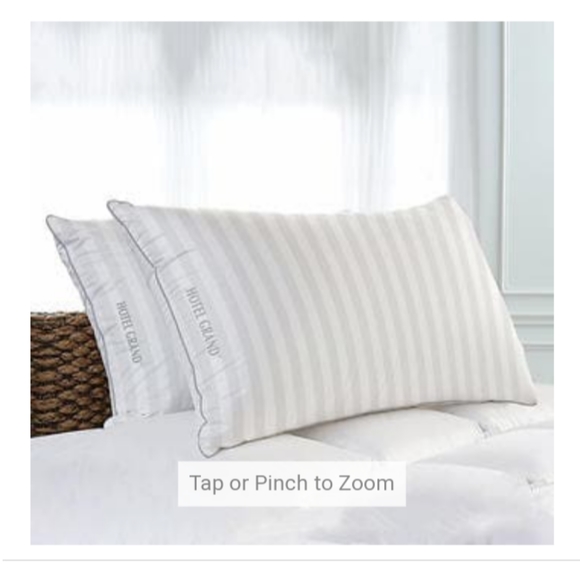 Hotel Grand softy around feather &down pillow queen 2 pack - Picture 2 of 2